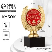 Наградной кубок Золотой учитель Наградной кубок Золотой учитель