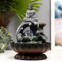 Декоративный фонтан Будда на волне (с подсветкой)