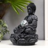 Декоративный фонтан Серый Будда (с подсветкой) - Фото № 2