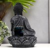 Декоративный фонтан Серый Будда (с подсветкой) - Фото № 4