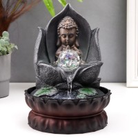 Декоративный фонтан Маленький Будда (с подсветкой)