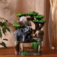 Декоративный фонтан Слон у водопада (с подсветкой) Декоративный фонтан Слон у водопада (с подсветкой)