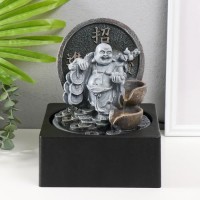 Декоративный фонтан Хотей со старинными монетами (с подсветкой)