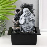 Декоративный фонтан Хотей с опахалом (с подсветкой)