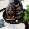 Декоративный фонтан Будда в саду камней (с подсветкой) - Фото № 6