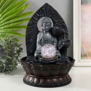 Декоративный фонтан Будда Шакьямуни (с подсветкой)