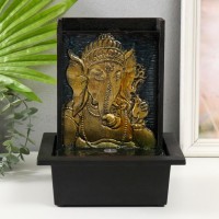 Декоративный фонтан Ганеша с бутоном (с подсветкой)