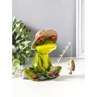 Фигурка Лягушка - рыбачок