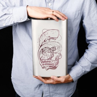 Фляжка походная Рыбачу по-крупному