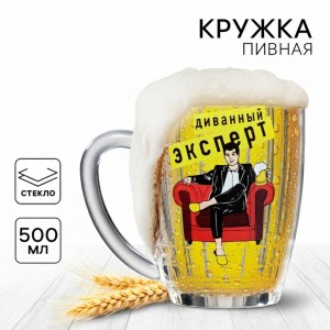 Пивная кружка Диванный эксперт Пивная кружка Диванный эксперт