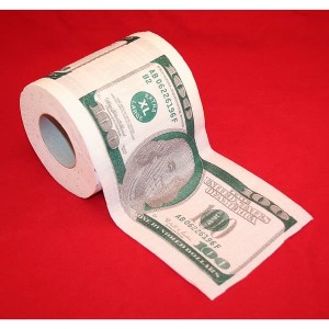 Туалетная бумага 100 долларов