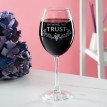 Бокал для вина In wine we trust