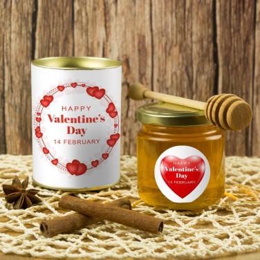 Подарочный мед Happy Valentine's Day