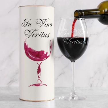 Бокал для вина In Vino Veritas (в тубусе)