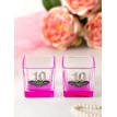 Набор розовых подсвечников 10 лет вместе Набор розовых подсвечников 10 лет вместе