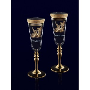 Набор фужеров для шампанского 22 года вместе Набор фужеров для шампанского 22 года вместе