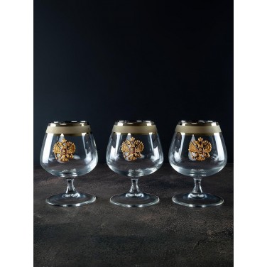 Набор бокалов для коньяка Золотая Русь