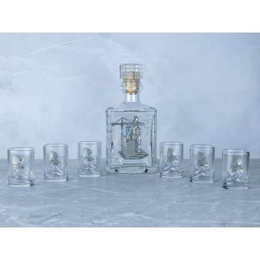 Набор для водки со штофом Главный строитель