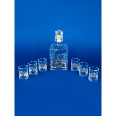 Набор для водки со штофом Большая охота