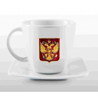 Подарочная чайная пара Герб РФ