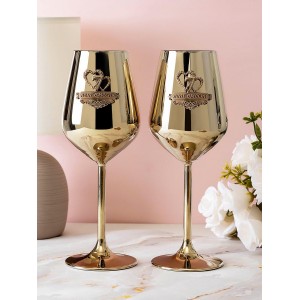 Набор бокалов для вина Медная свадьба - 7 лет