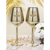 Набор бокалов для вина 50 лет вместе