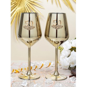 Набор бокалов для вина 50 лет вместе