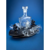 Набор для водки со штофом Семь футов под килем