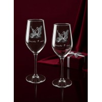 Набор бокалов для вина Вместе 9 лет!