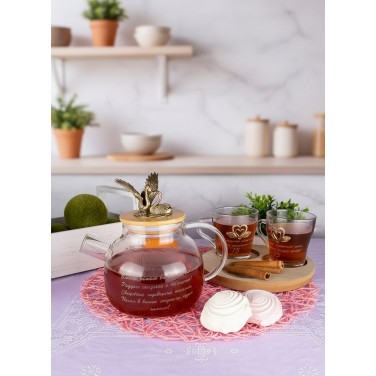 Чайный набор Хрустальная свадьба (на 2 персоны)