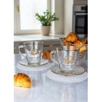 Чайный набор Золотая свадьба - 50 лет (на 2 персоны)