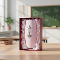 Стеклянная ваза Самый лучший учитель