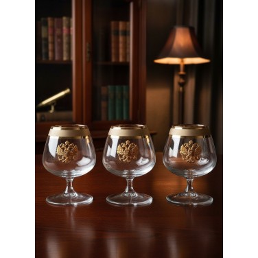 Набор бокалов для коньяка Золотая Русь