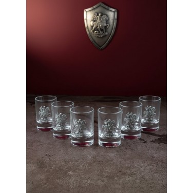 Набор стопок для водки Святой Георгий