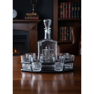 Набор для водки со штофом Нефть России