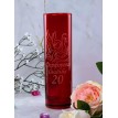 Стеклянная ваза 20 лет в любви и согласии