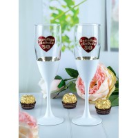 Набор фужеров для шампанского Золотая свадьба - 50 лет вместе