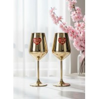 Набор бокалов для вина Золотая свадьба - 50 лет вместе