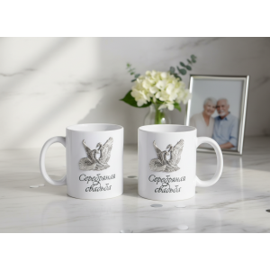 Набор чайных кружек Серебряная свадьба