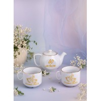Чайный сервиз Золотая свадьба