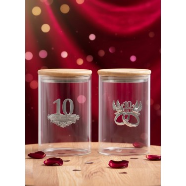 Набор банок для сыпучих продуктов 10 лет вместе