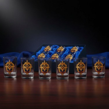 Набор стопок для водки МВД РФ