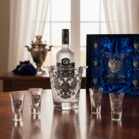 Набор для подачи водки со льда Герб России