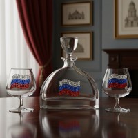 Набор для коньяка Триколор