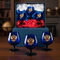 Набор бокалов для коньяка Триколор