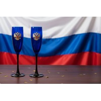 Набор фужеров для шампанского Триколор