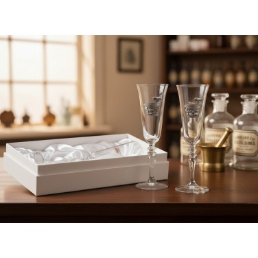 Набор бокалов для шампанского Лучшему врачу