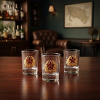 Набор стопок для водки Советская армия Набор стопок для водки Советская армия