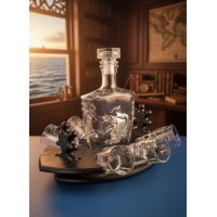 Набор для водки со штофом Семь футов под килем