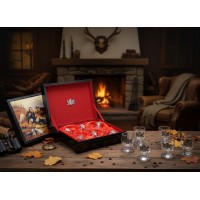 Набор стопок для водки Охотники на привале